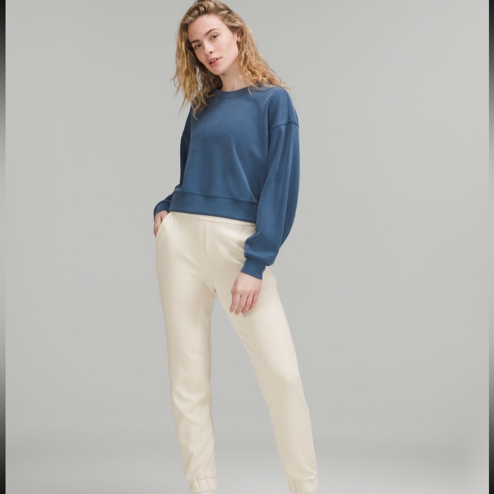 LULULEMON SOFTSTREME HIGH RISE PANT  (JOGGER) IN WHITE OPAL